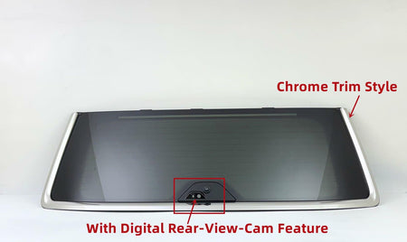 OEM Laminated Chrome Trim Heated Rear Back Tailgate Window Glass Compatible with Jeep Wagoneer / Wagoneer L / Grand Wagoneer / Grand Wagoneer L 2022-2025 Models W/ Feature
