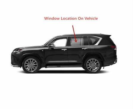 Laminated Driver Left Side Rear Door Window Door Glass Compatible with Lexus LX600 2022-2025 Models