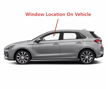Tempered Driver Left Side Front Door Window Glass Compatible with Hyundai Elantra GT 2018-2020 Models