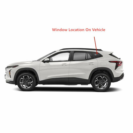 Tempered Driver Left Side Quarter Window Quarter Glass Compatible with Chevrolet Trax 2024-2026 Models