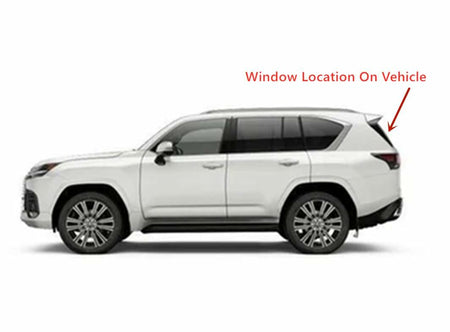Heated Rear Tailgate Back Window Back Glass Compatible with Lexus LX600 2022-2025 Models