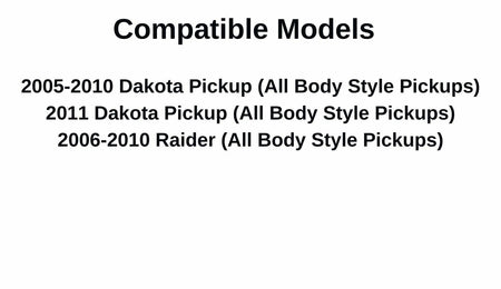 Non-Heated Stationary Clear Back Window Back Glass Compatible with Dodge/Ram Dakota & Mitsubishi Raider 2005-2011 Pickups Models