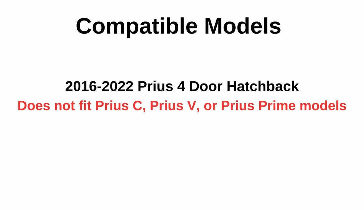 Factory Privacy Tinted Tempered Heated Lower Back Window Back Glass Compatible with Toyota Prius 2016-2022 Models (Not For Prius Prime, C, Or V)
