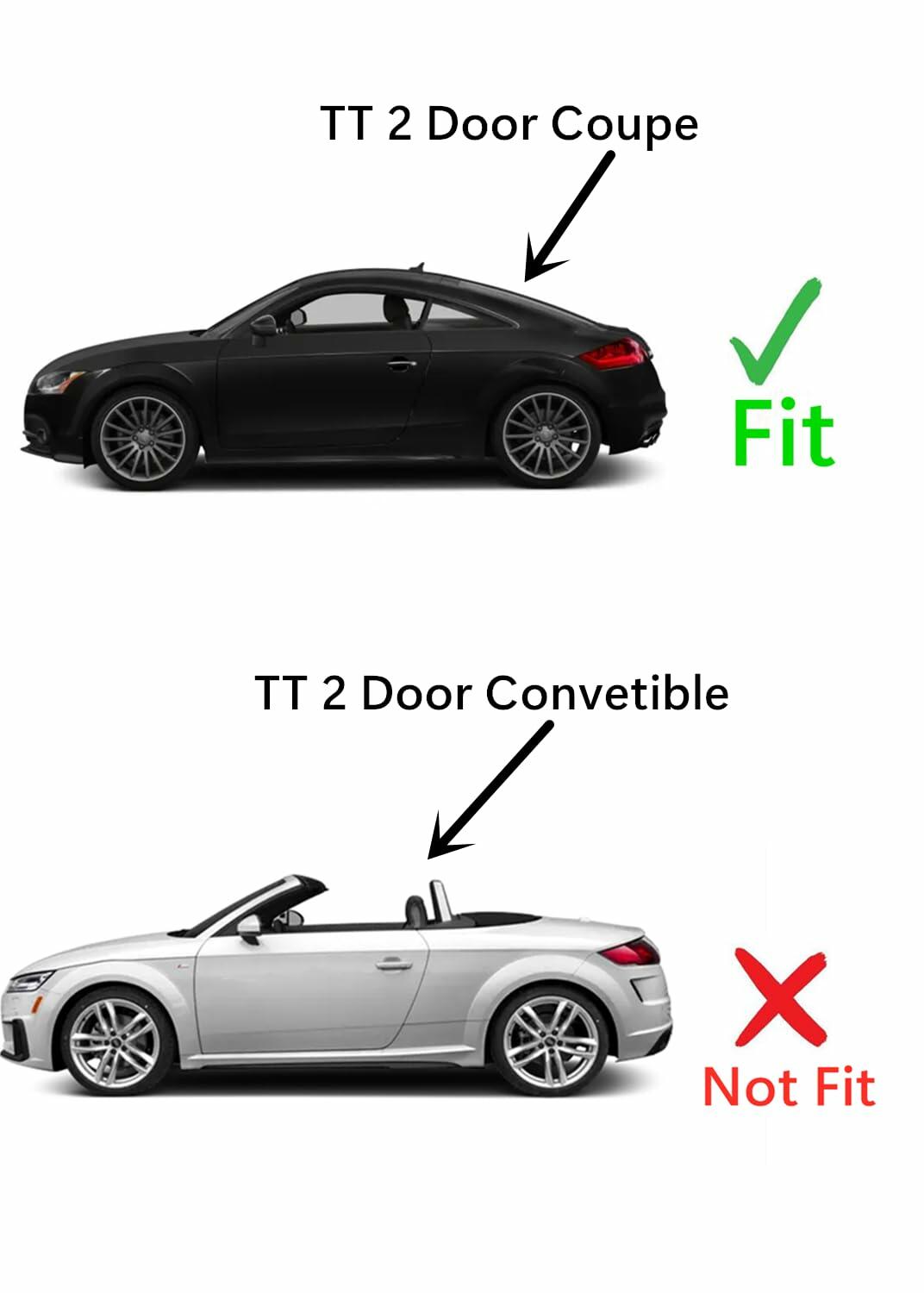 Heated Rear Back Window Back Glass Compatible with Audi TT 2 Door Coupe 2007-2015 Models