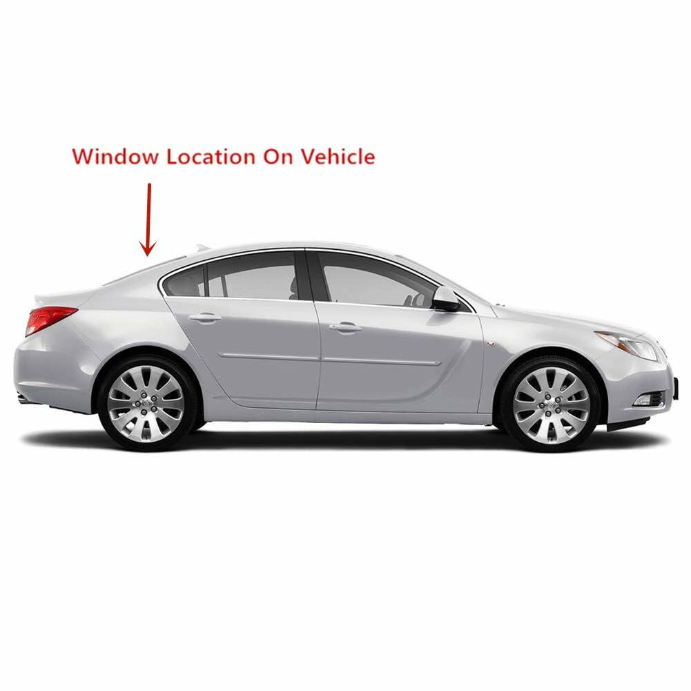 With Antenna Style Heated Rear Back Window Back Glass Compatible with Buick Regal 2011-2017 Models