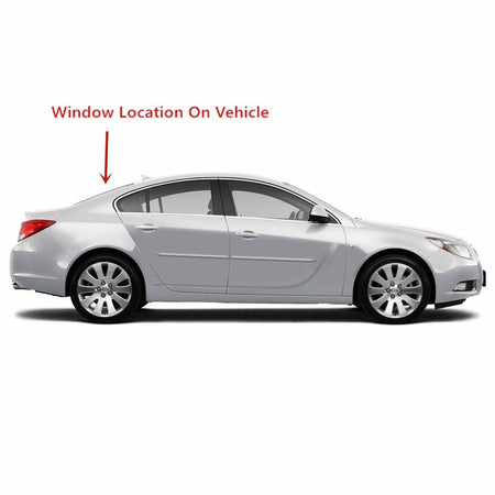 With Antenna Style Heated Rear Back Window Back Glass Compatible with Buick Regal 2011-2017 Models