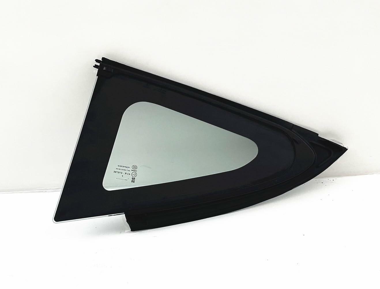 Chrome Moulding Style Passenger Right Side Rear Quarter Window Quarter Glass Compatible with Tesla Model 3 2017-2023 Models