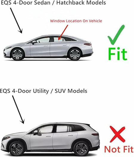 Laminated Driver Left Side Rear Door Window Door Glass Compatible with Mercedes Benz EQS (EQS 450, EQS 450+, EQS 53 AMG, EQS AMG) Sedan/Hatchback 2022-2025 Models