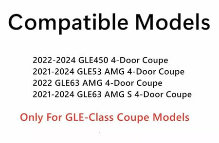 Tempered Privacy Passenger Right Side Rear Door Window Door Glass Compatible With Mercedes Benz GLE-Class GLE450 GLE53 AMG GLE63 AMG 4-Door Coupe 2021-2024 Models