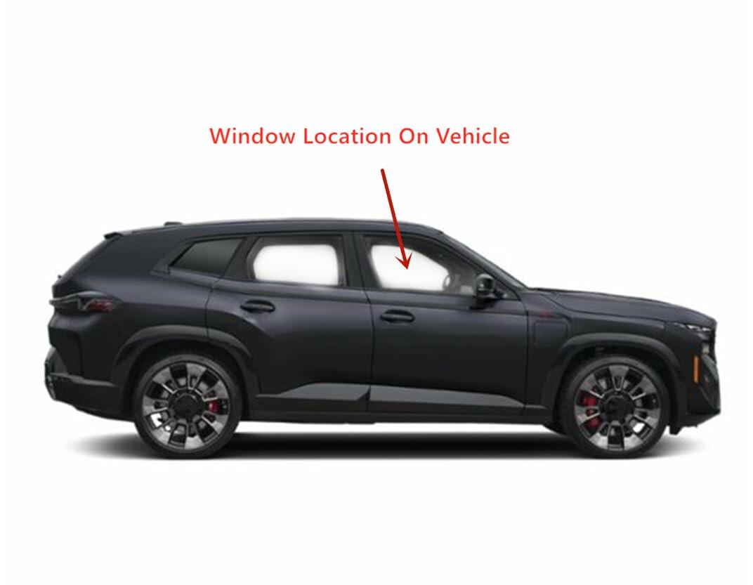 Laminated Passenger Right Side Front Door Window Door Glass Compatible with BMW XM 2024-2025 Models