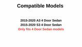 Tempered Passenger Right Side Rear Door Window Door Glass Compatible with Audi A3 / S3 4 Door Sedan 2015-2020 Models