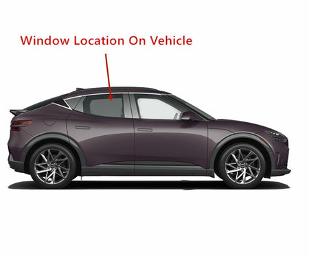 Tempered Passenger Right Side Rear Door Window Glass Compatible with Genesis GV60 2023-2025 Models