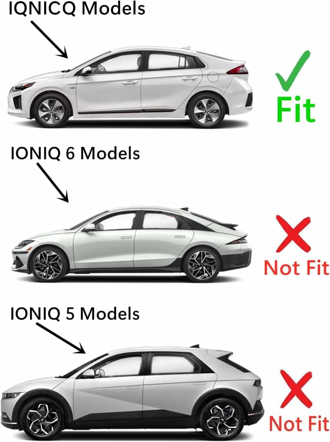 Tempered Driver Left Side Front Door Window Door Glass Compatible with Hyundai Ioniq Hybrid 2017-2023 Models (Not For Ioniq 5 or Ioniq 6)