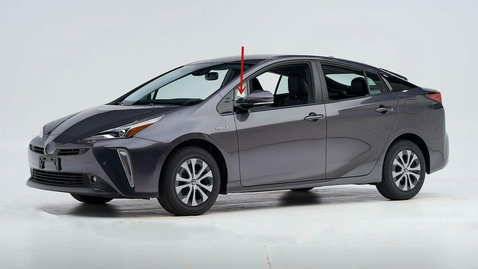 Driver Left Side Front Vent Window Vent Glass Compatible with Toyota Prius 2016-2022 Models