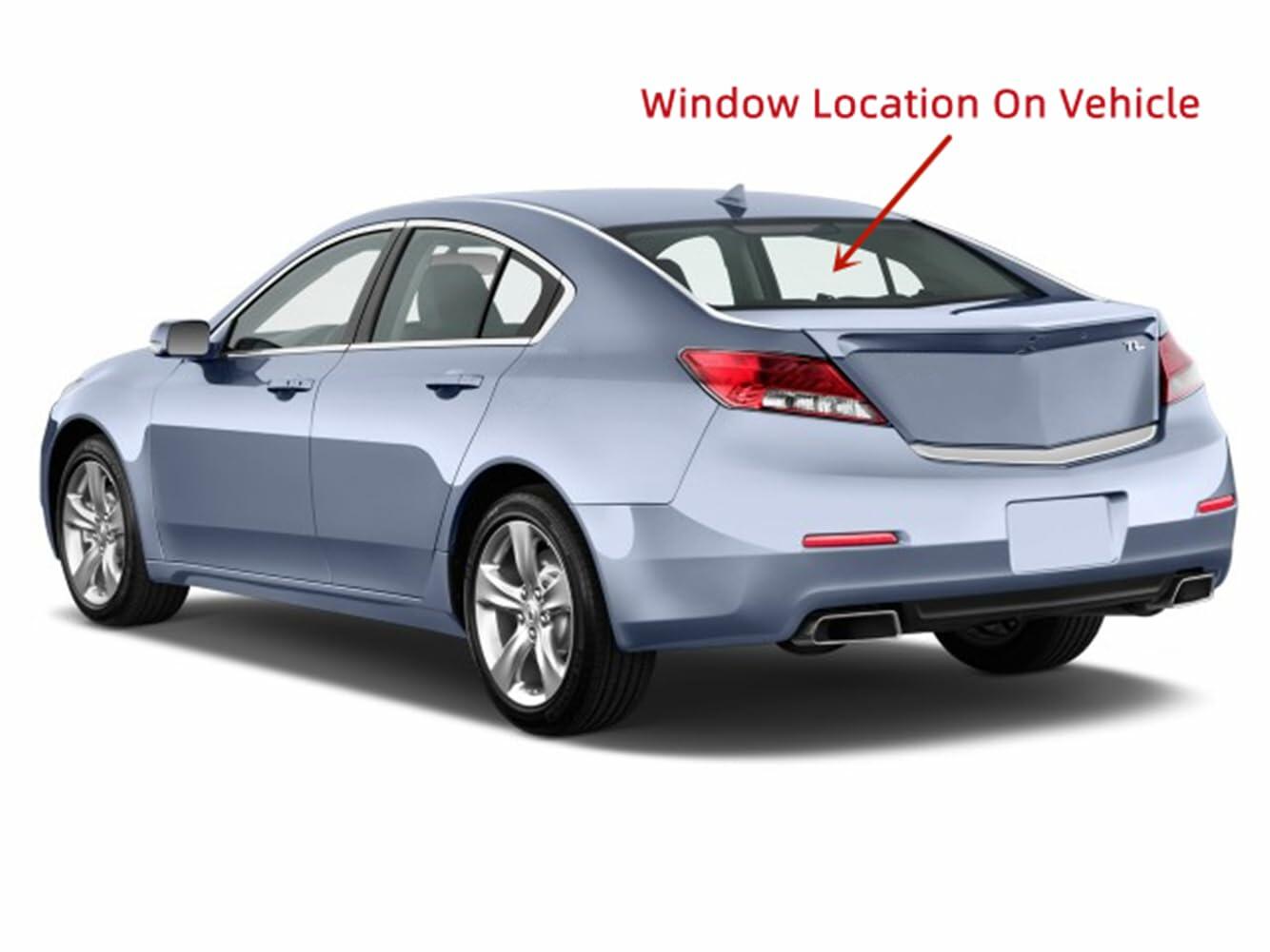 Heated Back Window Back Glass Compatible with Acura TL 2009-2014 Models
