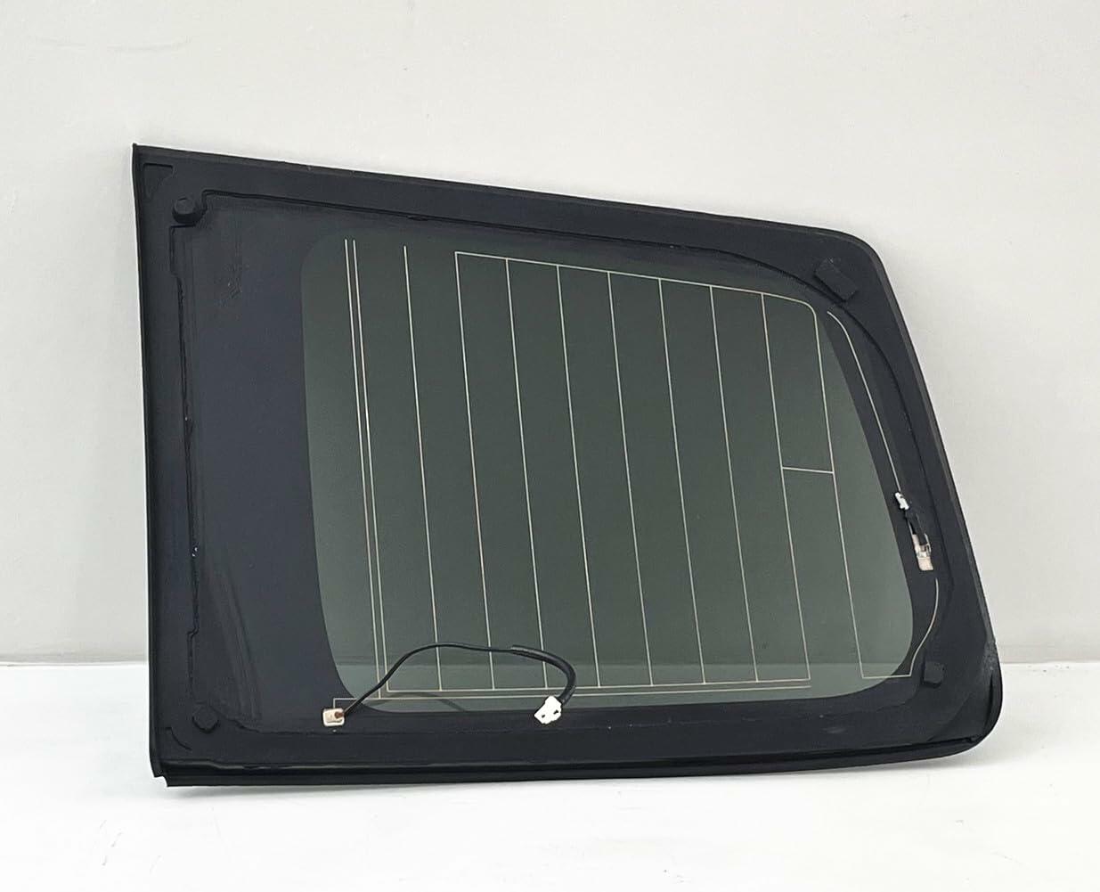 Tempered w/Antenna Passenger Right Side Quarter Window Quarter Glass Compatible with Toyota Highlander 2008-2010 Models