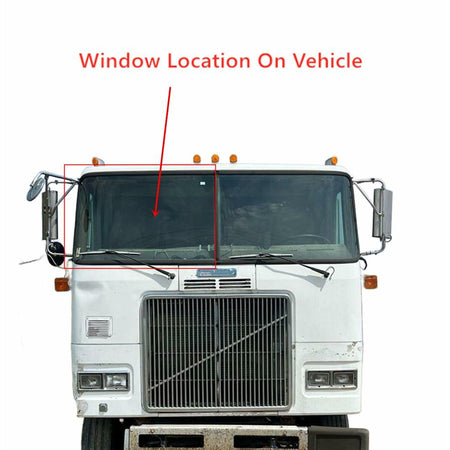 Laminated Passenger Right Side Front Windshield Window Glass Compatible with Volvo WX-Xpeditor 1996-2003 WH 1996-1997 / White GMC WX WH WHM WHS WHR WHL WHLB 1982-1995 / AutoCar WX-Xpeitor 2003-2009