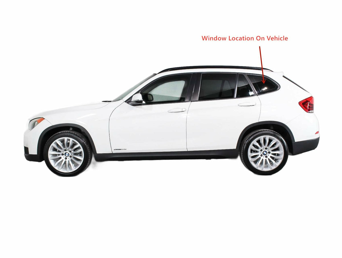 Factory Privacy Tinted Driver Left Side Quarter Window Quarter Glass Compatible with BMW X1 2011-2015 Models