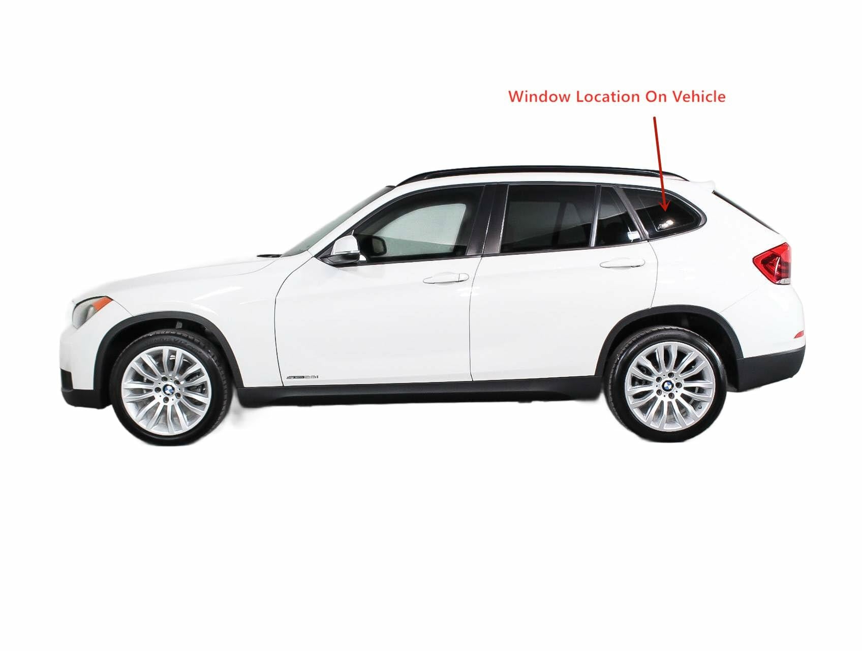 Factory Privacy Tinted Driver Left Side Quarter Window Quarter Glass Compatible with BMW X1 2011-2015 Models