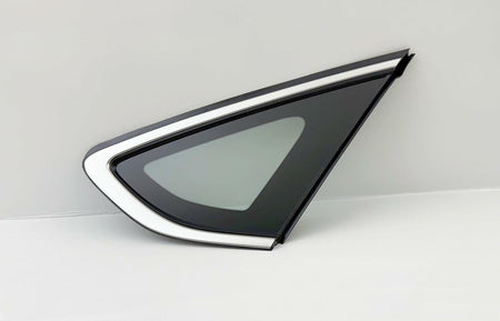 Titanium Moulding Passenger Right Side Quarter Window Quarter Glass Compatible with Ford Fusion 2013-2019/ Fusion Hybrid/Energi 2013-2020 Models