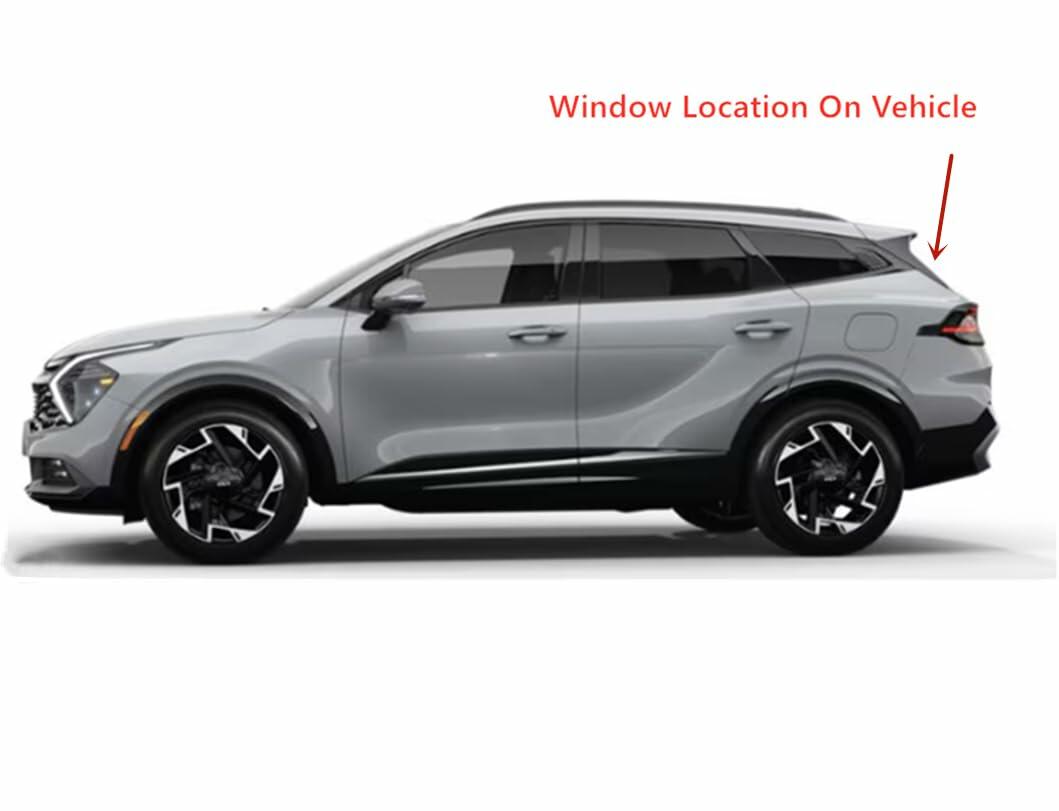 Tempered Heated Rear Tailgate Back Window Back Glass Compatible with Kia Sportage 2023-2026 Models