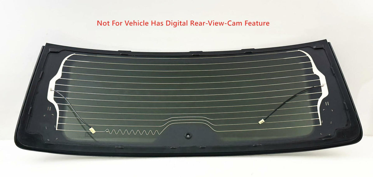 Black Trim Heated Rear Back Tailgate Liftgate Window Glass Compatible with Jeep Wagoneer / Wagoneer L / Grand Wagoneer / Grand Wagoneer L 2022-2026 Models