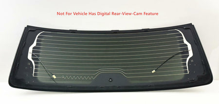 Black Trim Heated Rear Back Tailgate Liftgate Window Glass Compatible with Jeep Wagoneer / Wagoneer L / Grand Wagoneer / Grand Wagoneer L 2022-2026 Models