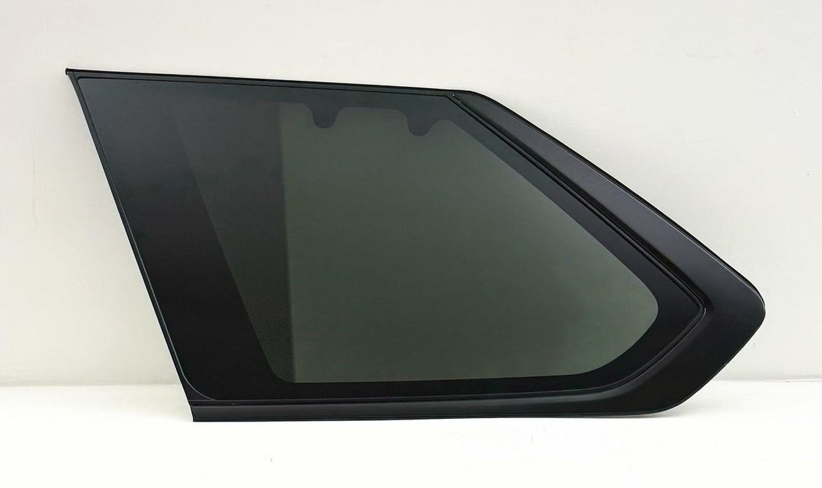 Black Moulding Driver Left Side Quarter Window Quarter Glass Compatible with Toyota Sequoia 2023-2025 Models