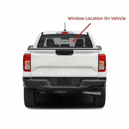 Heated Privacy Stationary Rear Back Window Back Glass Compatible with Ford Ranger Pickup 2024-2026 Models