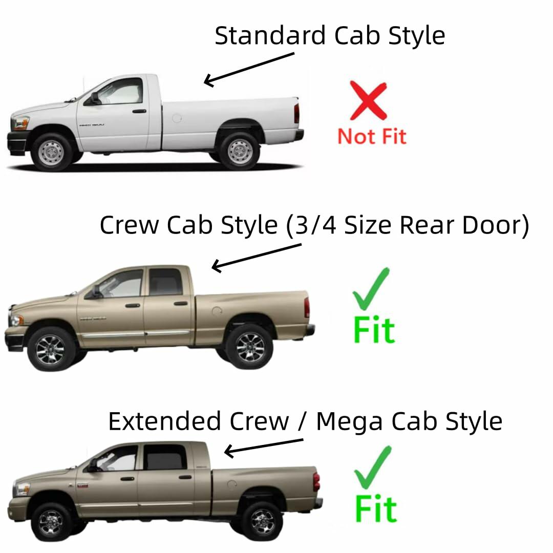 Laminated Driver Left Side Front Door Window Door Glass Compatible with Dodge Ram 1500/2500/3500/4500/5500 4 Door Crew/Extended Crew/Mega Cab Pickup 2006-2007 Models