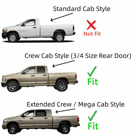 Laminated Driver Left Side Front Door Window Door Glass Compatible with Dodge Ram 1500/2500/3500/4500/5500 4 Door Crew/Extended Crew/Mega Cab Pickup 2006-2007 Models