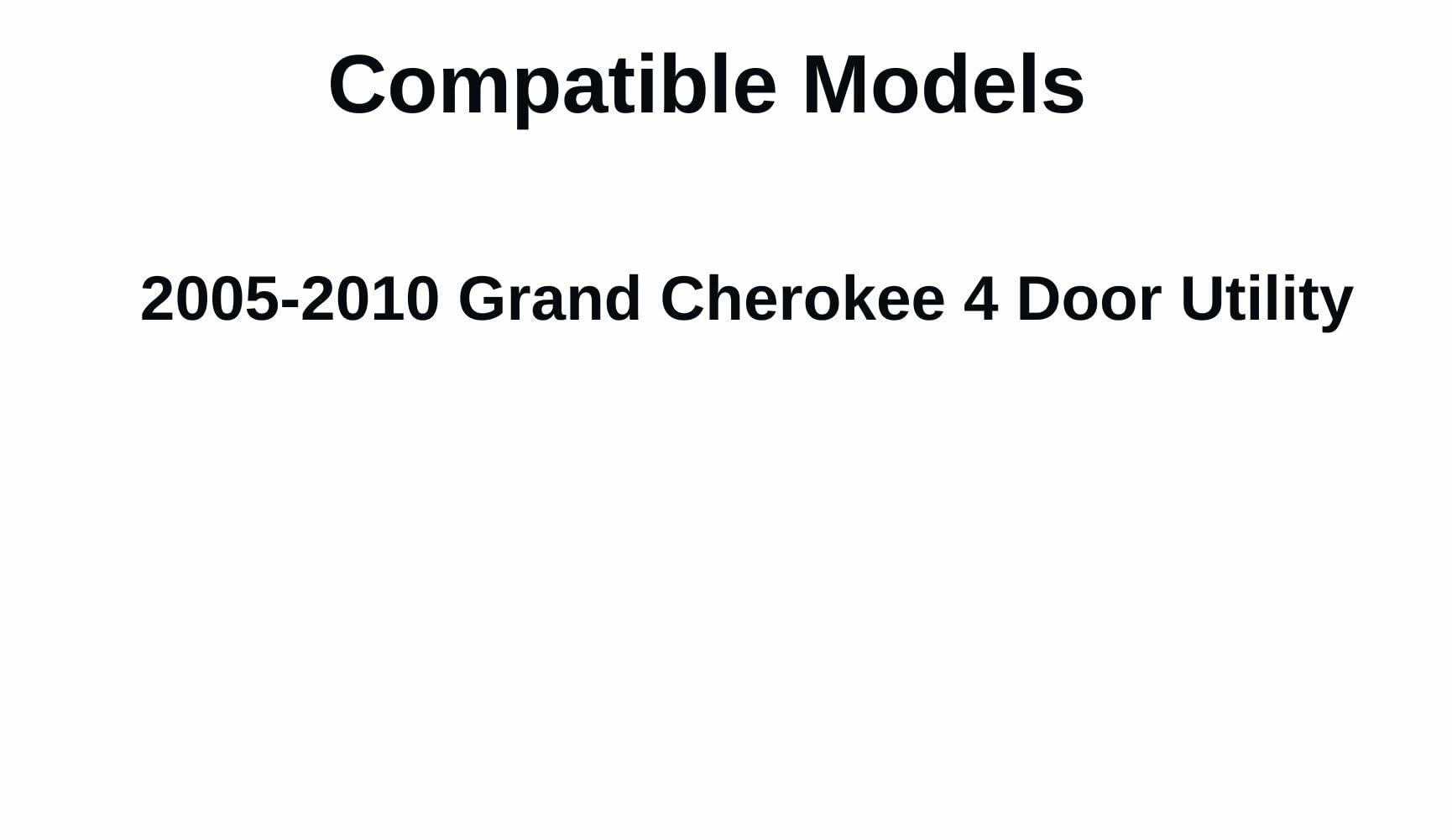 Heated Back Window Back Tailgate Glass Compatible with Jeep Grand Cherokee 2005-2010 Models