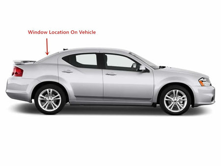 Heated Back Window Back Glass Compatible with Dodge Avenger 2009-2014 4 Door Sedan Models