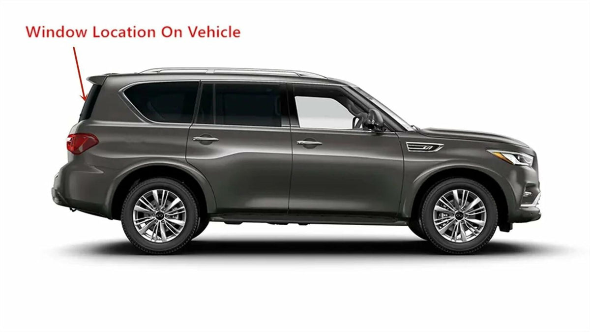 With Smart Rear View Style Heated Back Tailgate Liftgate Window Back Glass Compatible with Nissan Armada 2021-2024 Models