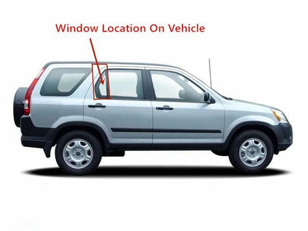 Clear Tempered Passenger Right Side Rear Vent Window Vent Glass Compatible with Honda CR-V 2002-2006 Models