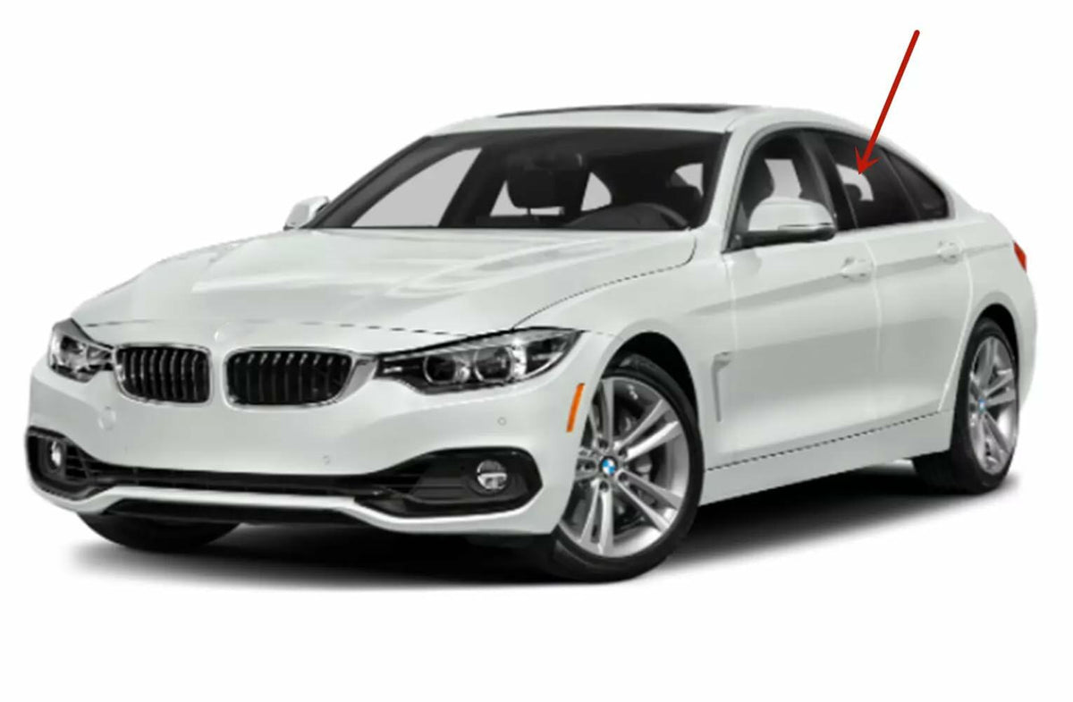 Driver Left Side Rear Door Window Door Glass Compatible with BMW 428i Gran Coupe / 430i Gran Coupe / 435i Gran Coupe / 440i Gran Coupe 2015-2020 Models