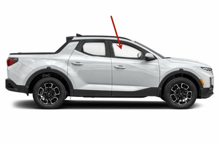 Tempered Passenger Right Side Front Door Window Door Glass Compatible with Hyundai Santa Cruz 2022-2026 / Tucson 2022-2026 Models