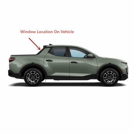 Stationary Heated Rear Back Window Back Glass Compatible with Hyundai Santa Cruz 2022-2026 Models