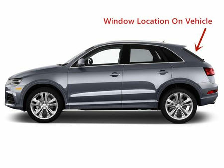 Heated Tempered Rear TailGate LiftGate Back Window Back Glass Compatible with Audi Q3 / Q3 Quattro 2015-2018 Models