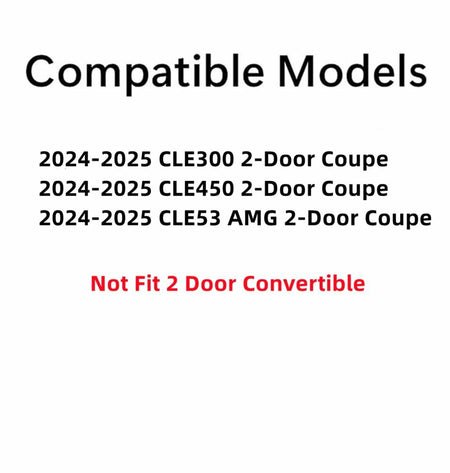 Tempered Driver Left Side Door Window Door Glass Compatible with Mercedes Benz CLE300 CLE450 CLE53 AMG 2 Door Coupe 2024-2025 ( Not Fit Convertible )