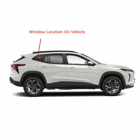 Tempered Passenger Right Side Quarter Window Quarter Glass Compatible with Chevrolet Trax 2024-2026 Models