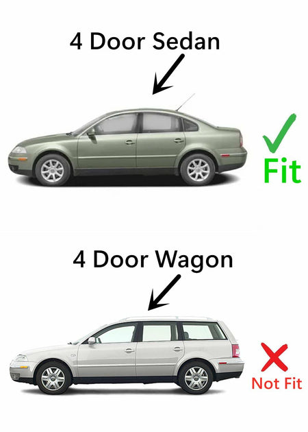 Heated Rear Back Window Back Glass Compatible with Volkswagen Passat 4 Door Sedan 1998-2005 Models