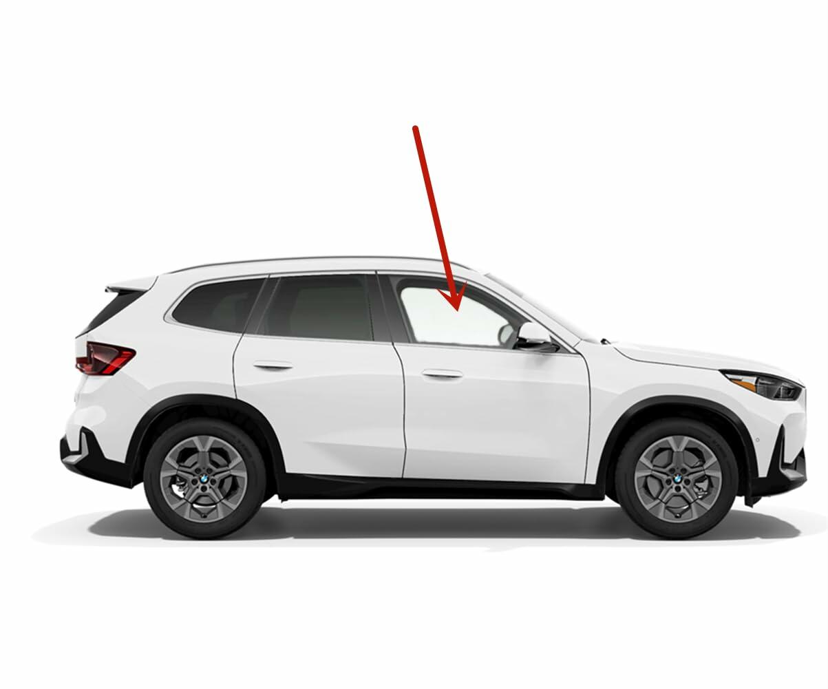 Tempered Passenger Right Side Front Door Window Door Glass Compatible with BMW X1 2023-2025 Models