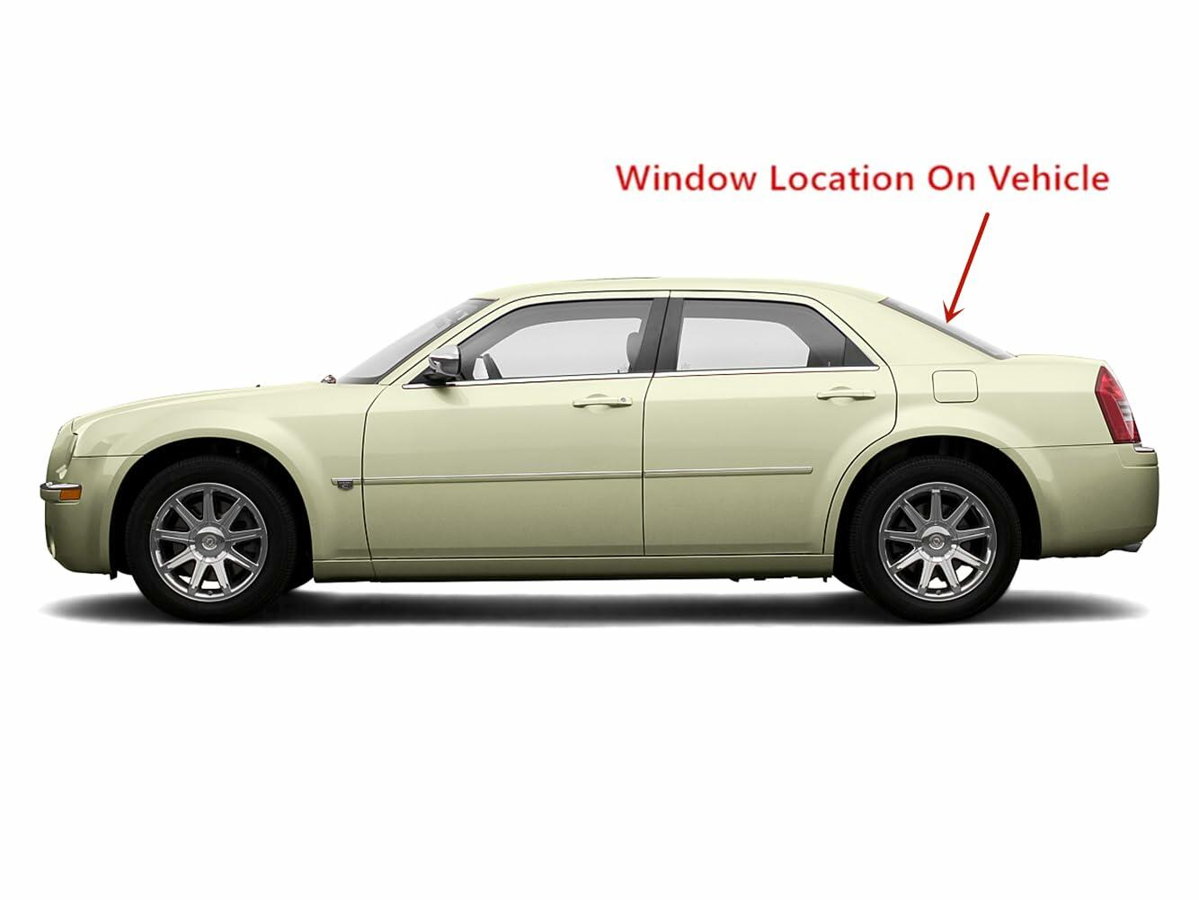 Heated Back Window Back Glass Compatible with Chrysler 300 2005-2007 Models
