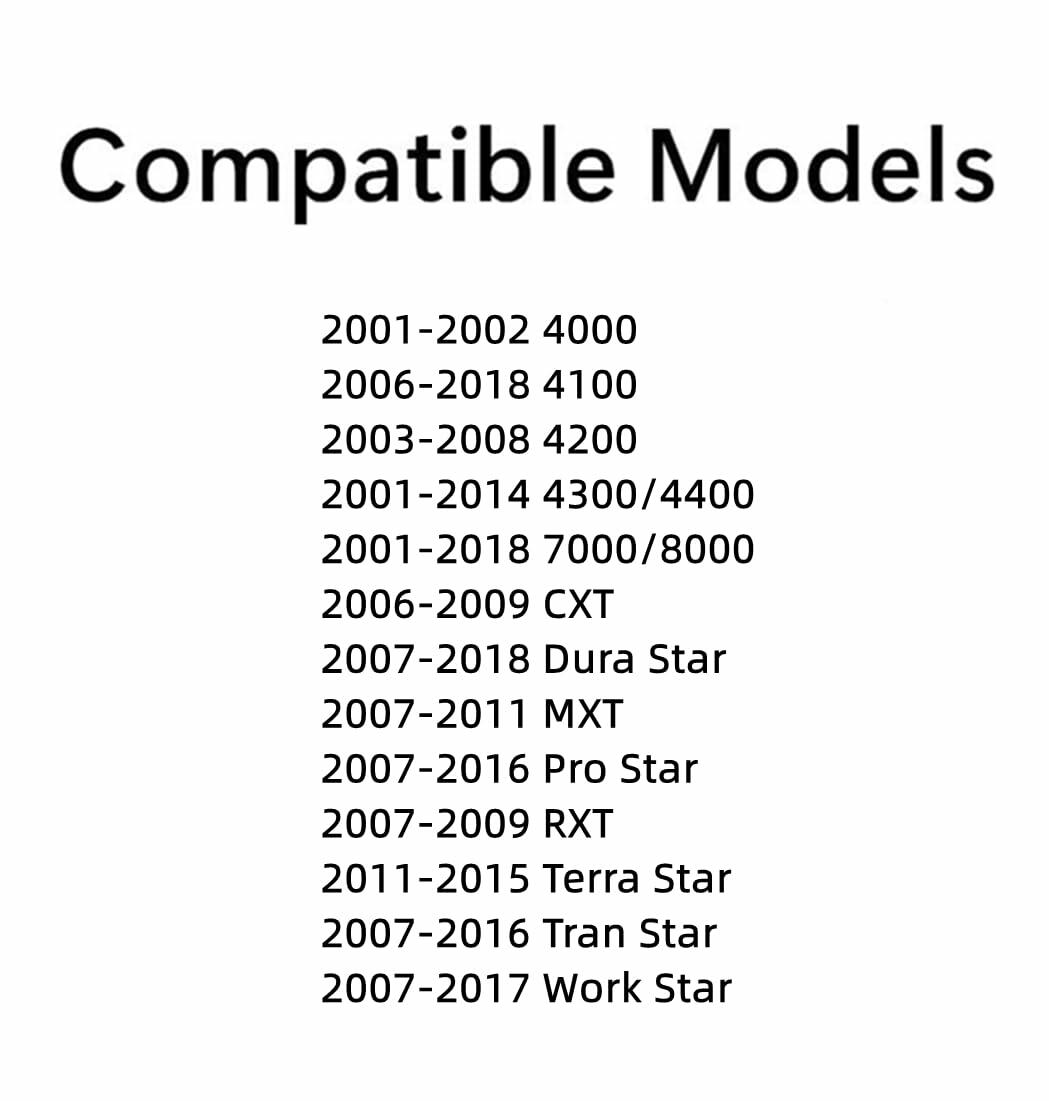 Back Window Back Glass Compatible with Navistar 4000/4100/4200/4300/4000/7000/8000/CXT/Dura Star/MXT/Pro Star/RXT/Terra Star/Tran Star/Work Star Models