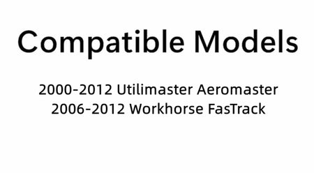 Tempered Passenger Right Side Outer Windshield Window Glass ( Top Lens 6 " , Bottom Lens 23.75" ) Compatible with Utilimaster Aeromaster 2000-2012 / Workhorse FasTrack Step Van 2006-2012 Models
