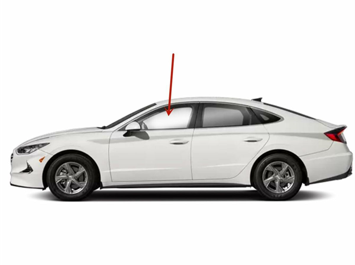 Tempered Driver Left Side Front Door Window Door Glass Compatible with Hyundai Sonata 2020-2026 Models