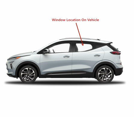 Tempered Driver Left Side Rear Door Window Door Glass Compatible with Chevrolet Bolt EUV 2022-2023 Models (Not For Bolt EV)