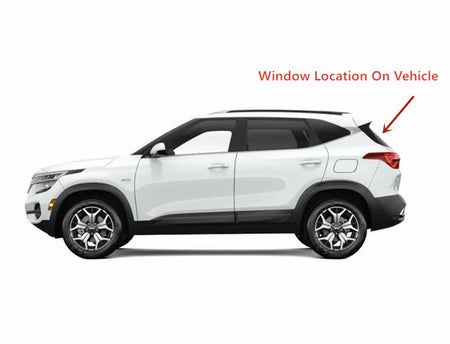 Heated Rear Back Tailgate Window Back Glass Compatible with Kia Seltos 2021-2026 Models