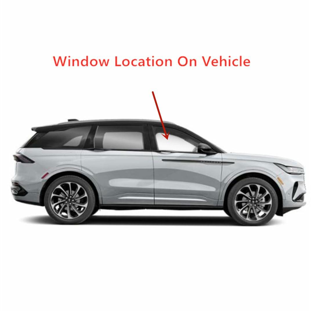 Laminated Passenger Right Side Front Door Window Door Glass Compatible with Lincoln Nautilus 2024-2026 Models